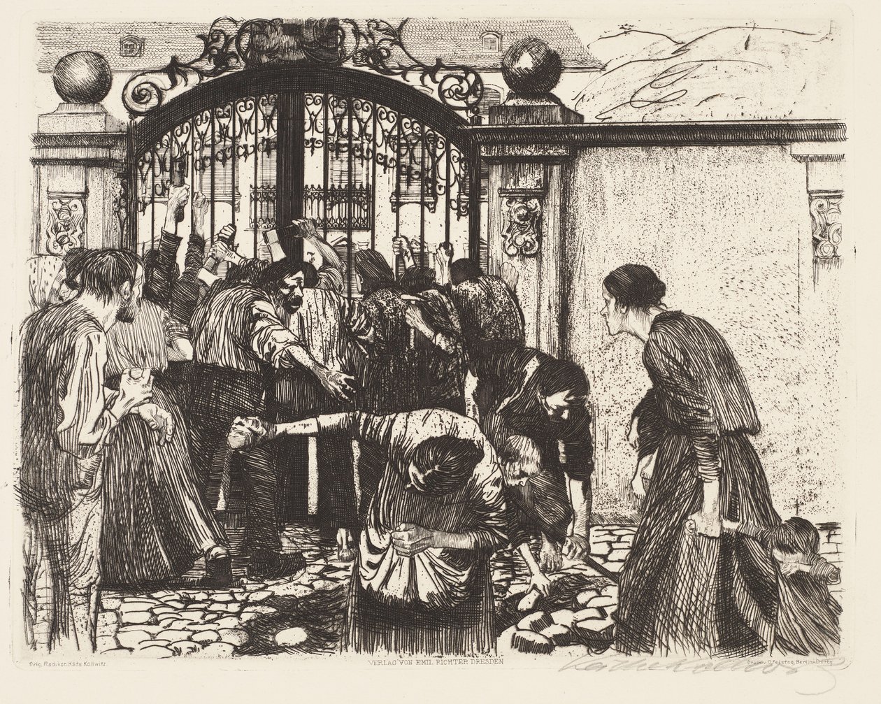 Storm (Attack) by Käthe Kollwitz