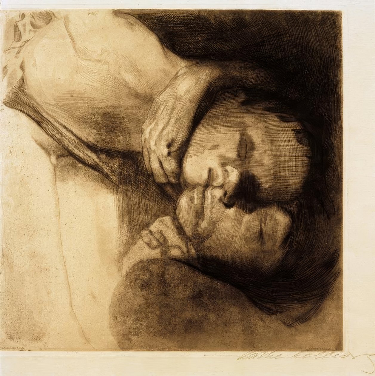 Death, Woman, and Child by Käthe Kollwitz