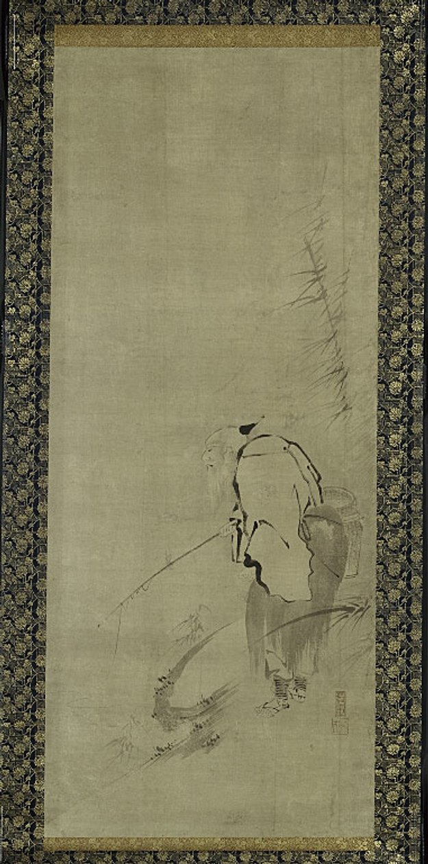Triptych of Zhou Moushu, Xiwangmu, and Taigong Wang by Kaiho Yusho
