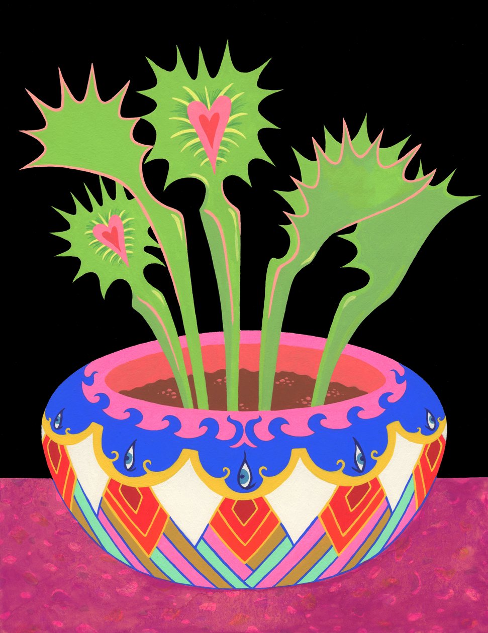 Flytraps in a pot, 2021 by Kam Tsz