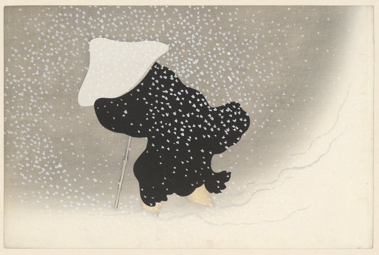 Falling Snow (Flowers of a Hundred Worlds) by Kamisaka Sekka
