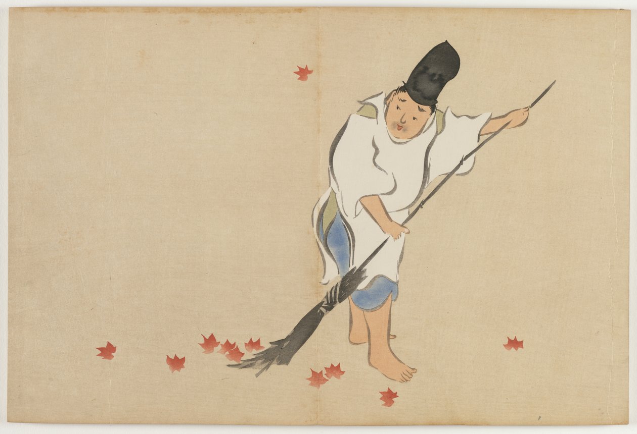 Flowers of a Hundred Worlds: Court Guard (Eishi) by Kamisaka Sekka
