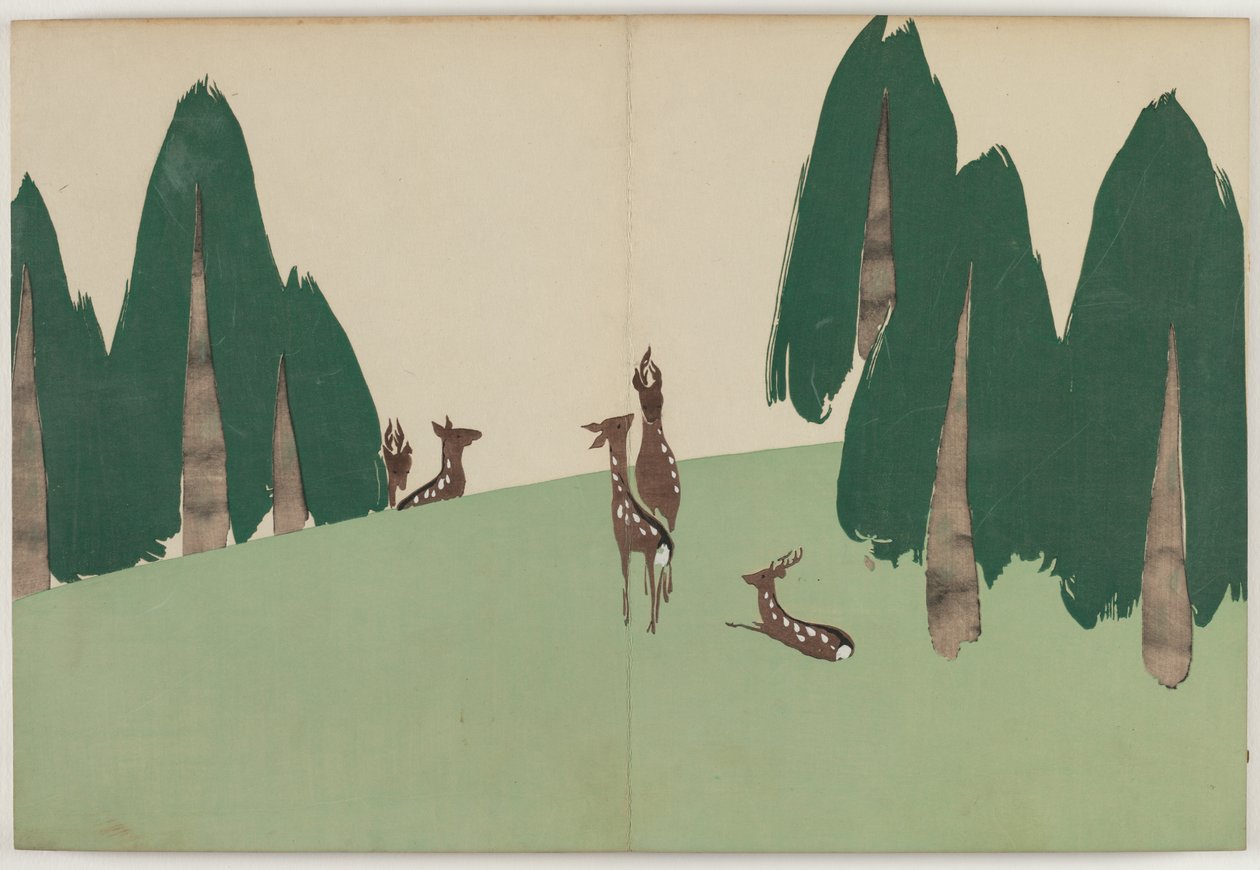 Flowers of a Hundred Worlds (Momoyogusa): Kasuga Plain by Kamisaka Sekka