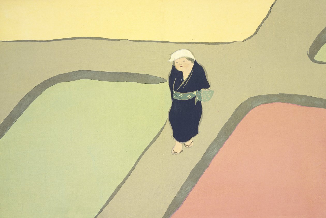 Haru No Taomo, from Momoyo-Gusa by Kamisaka Sekka