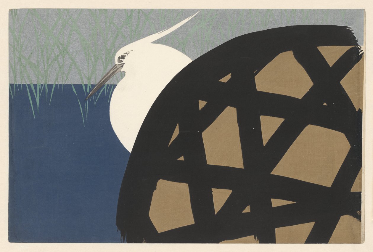 White Heron by Kamisaka Sekka