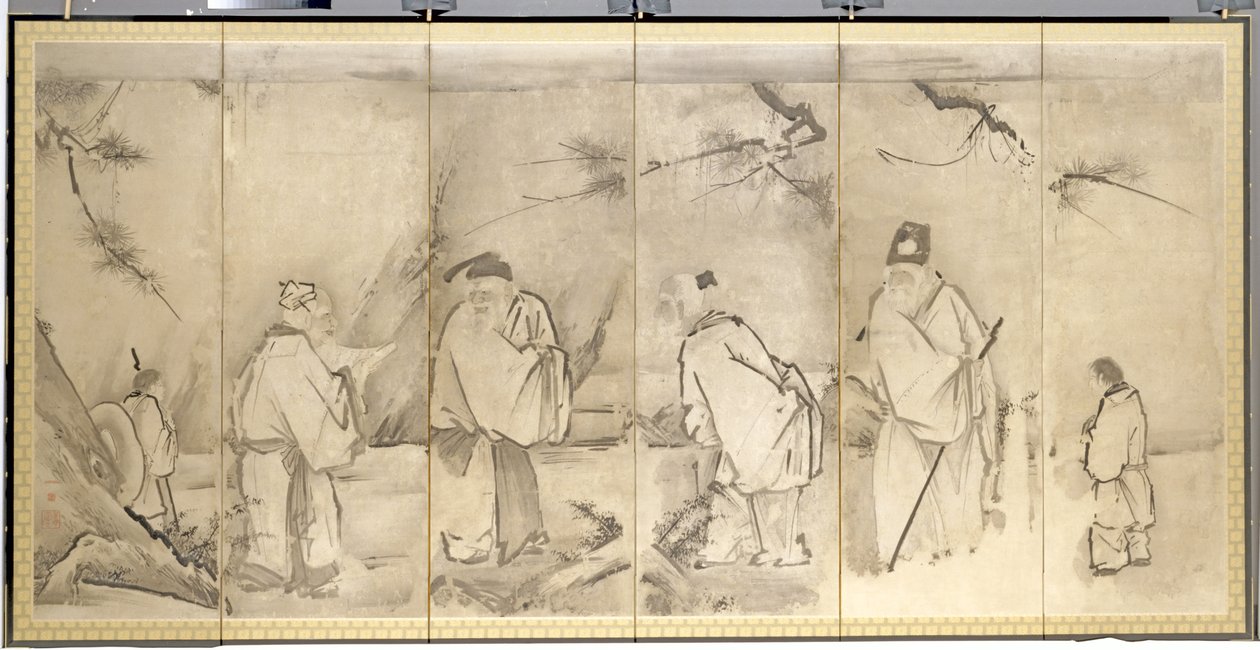 Four Elders of Mt. Shang by Kanō Tan’yū