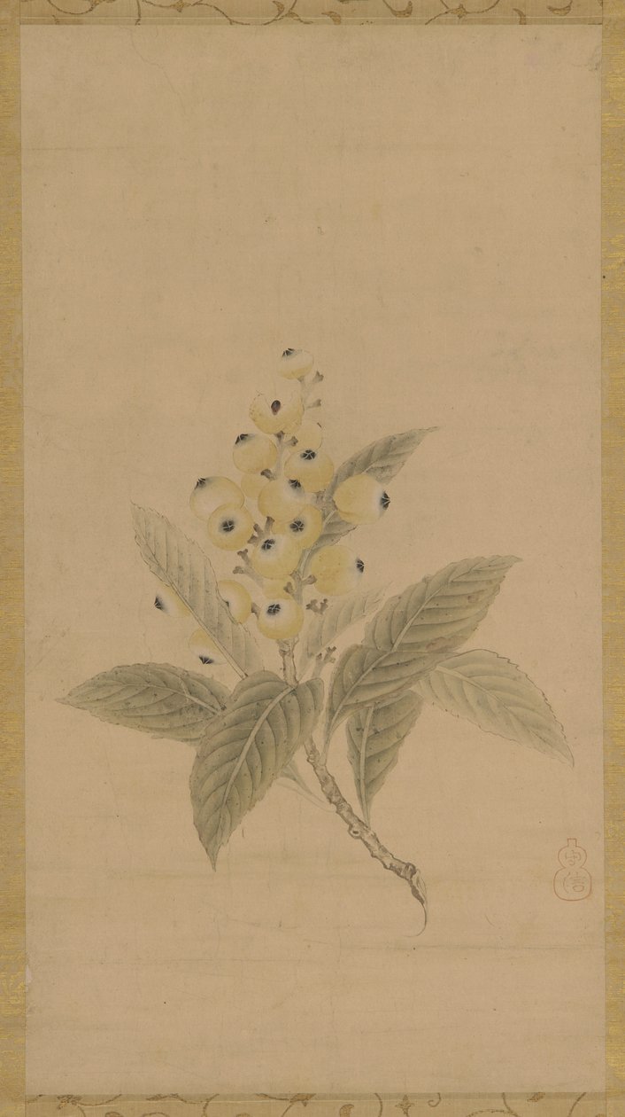A Branch of Medlars by Kanō Tan’yū