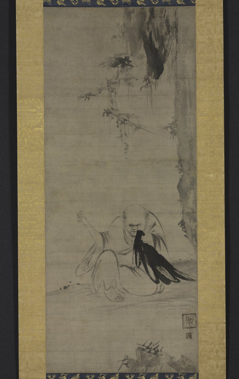 Choyo: Monk Sewing under Morning Sun by Kaō
