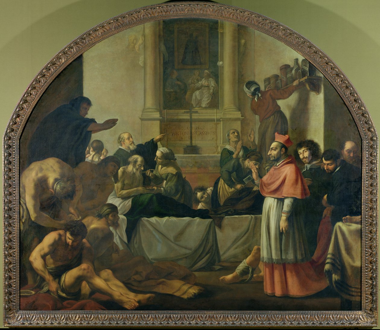 St. Charles Borromeo Visiting the Plague Victims in Milan in 1576 by Karel Škréta