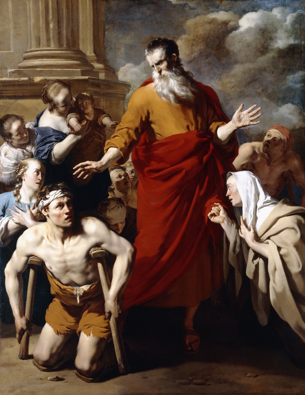 Saint Paul Healing the Sick at Lystra by Karel Dujardin