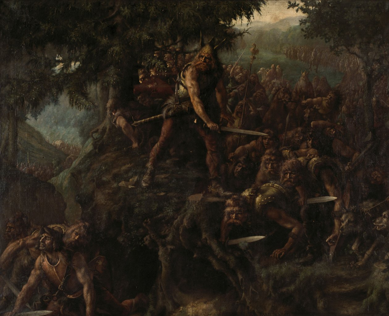 Gallic Warriors by Karel Lodewijk De Kesel
