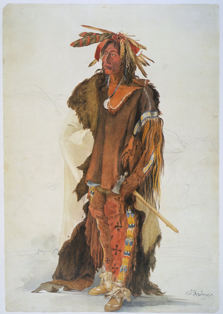 Wahk-ta-Ge-Li, a Sioux warrior by Karl Bodmer