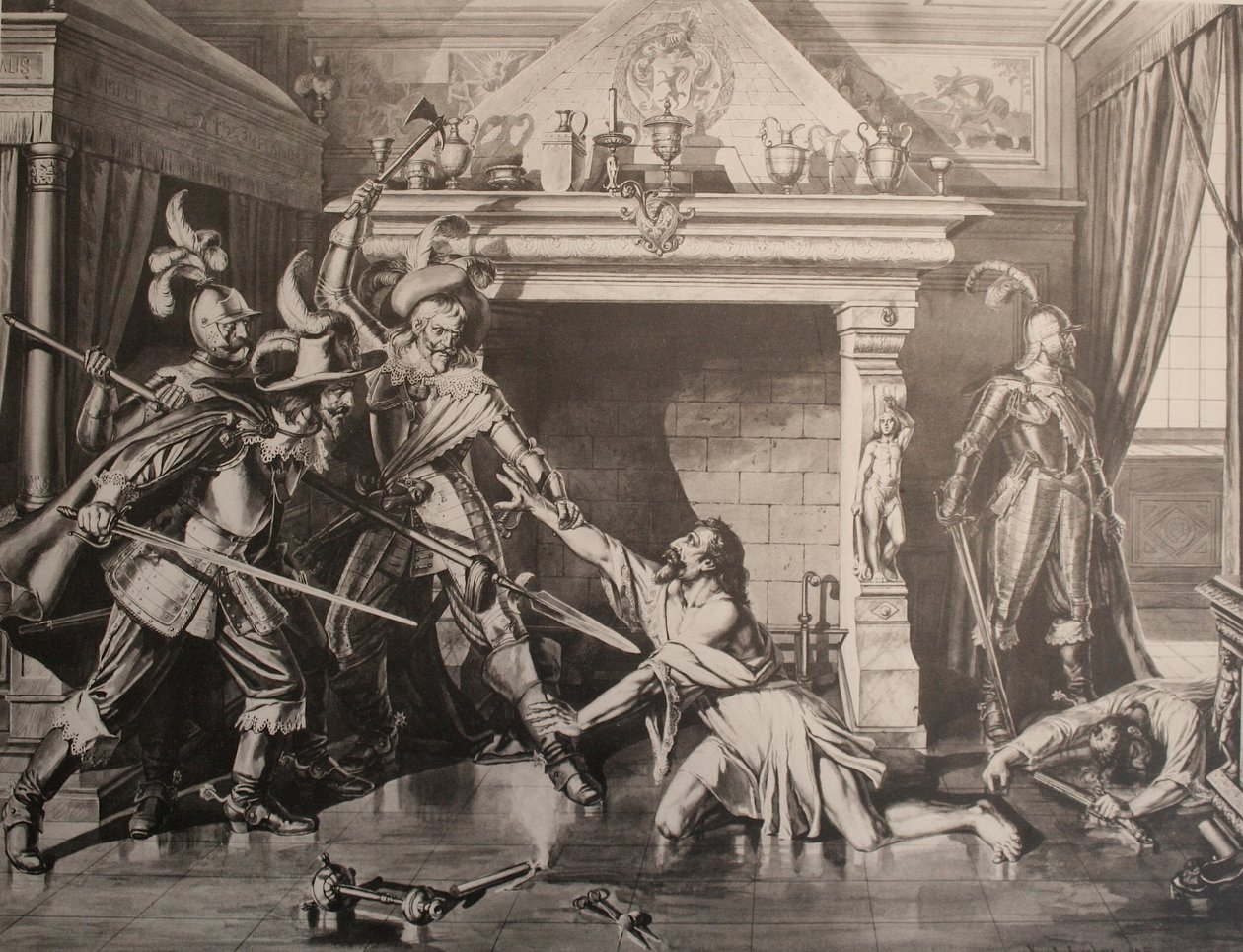 The Murder of Pompejus Planta by Karl Jauslin