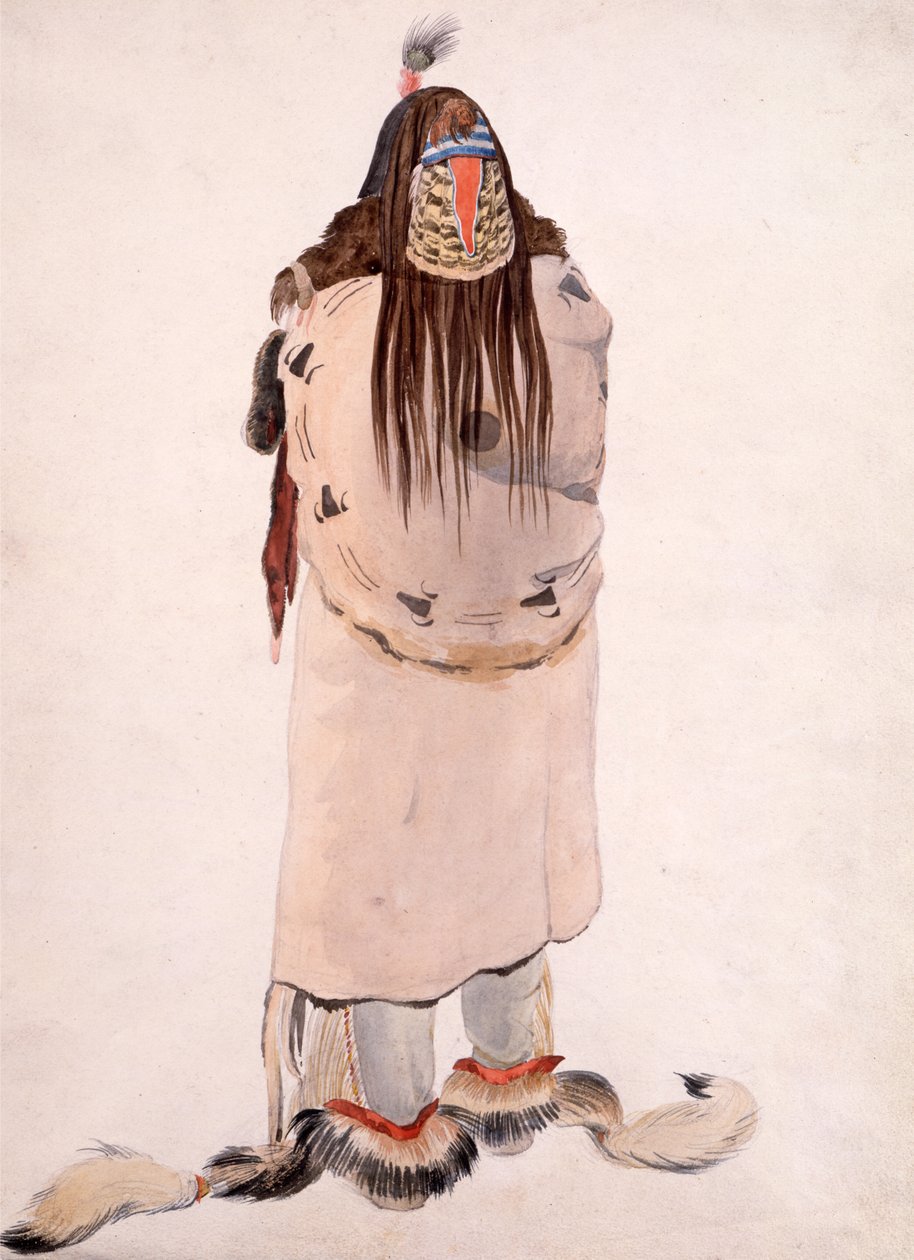 Awaschó-dichsas, Hidatsa Man by Karl Bodmer