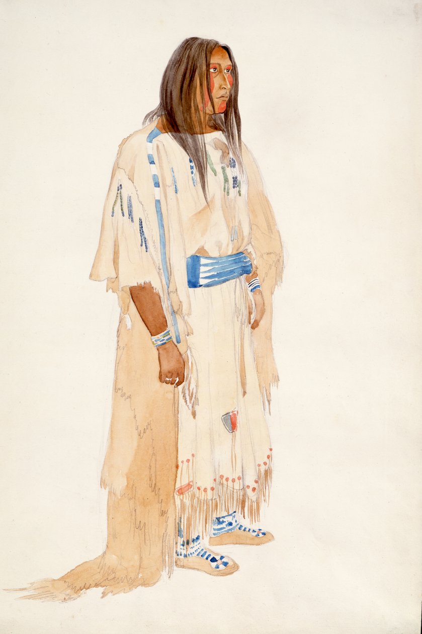 Piegan Blackfoot Woman by Karl Bodmer