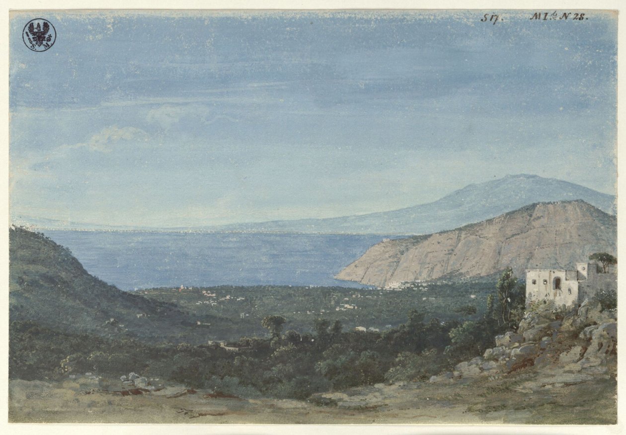 View from the Area of Naples / View of the Plain of Sorrento from Colli di Fontanelle by Karl Friedrich Schinkel