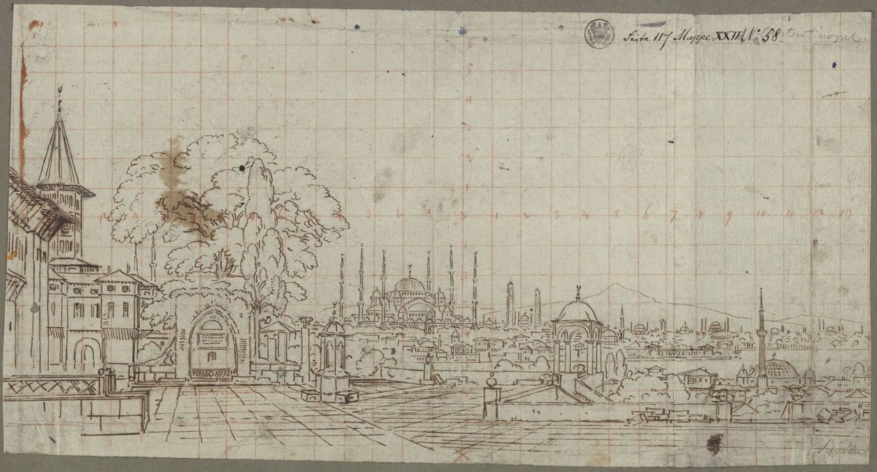 View of Constantinople by Karl Friedrich Schinkel
