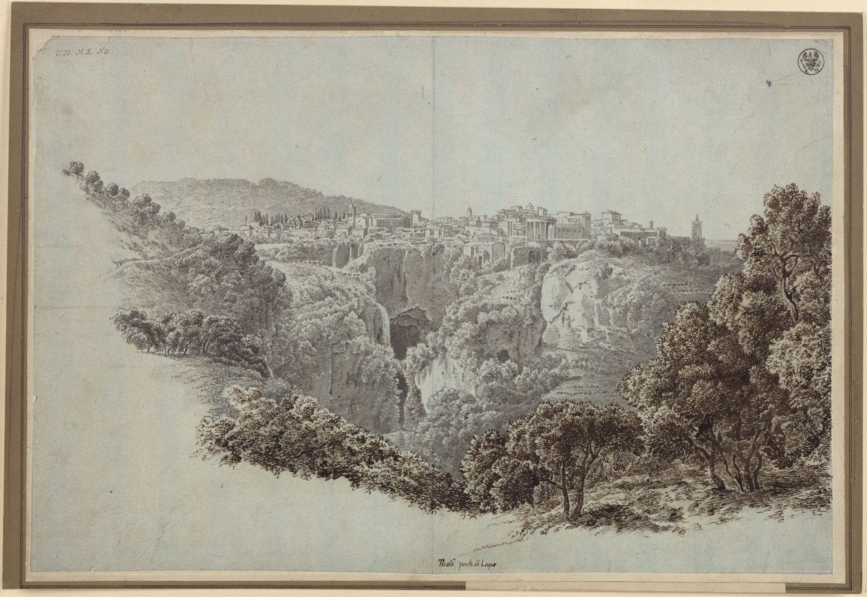 View from Monte Catillo to the West Over the Anio Valley Towards Tivoli by Karl Friedrich Schinkel