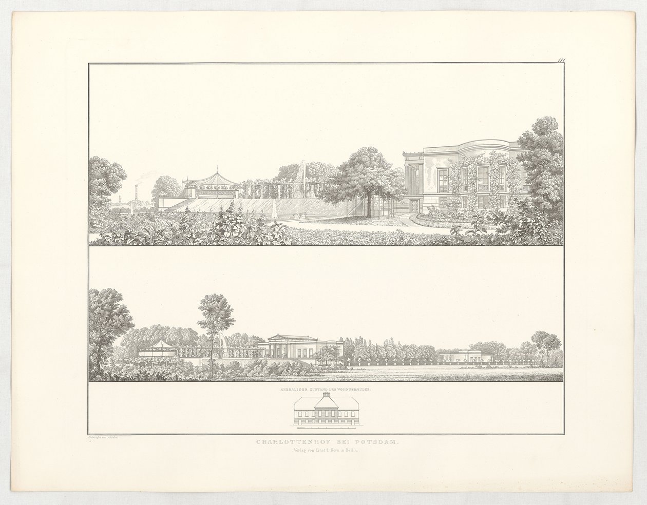 Charlottenhof near Potsdam, Plate 111 from the Series 