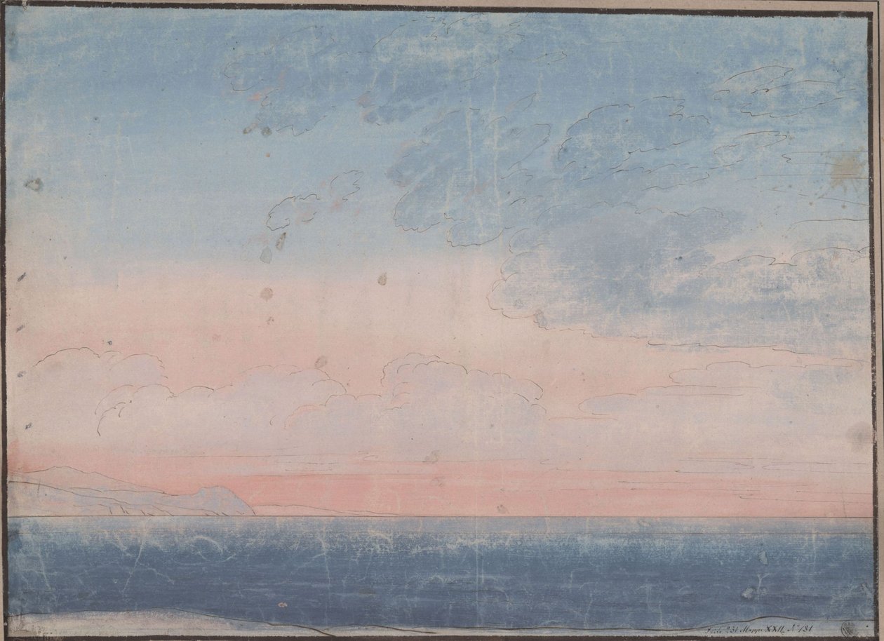 Decoration for General Use. Southern Sea Horizon by Karl Friedrich Schinkel