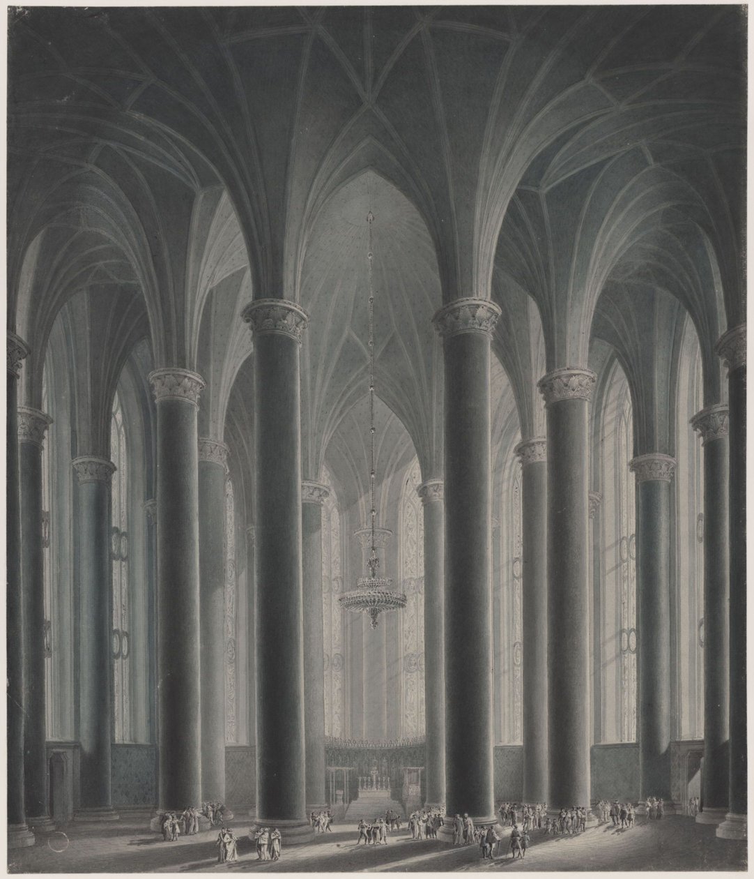 The Residence of a Prince. Interior View by Karl Friedrich Schinkel