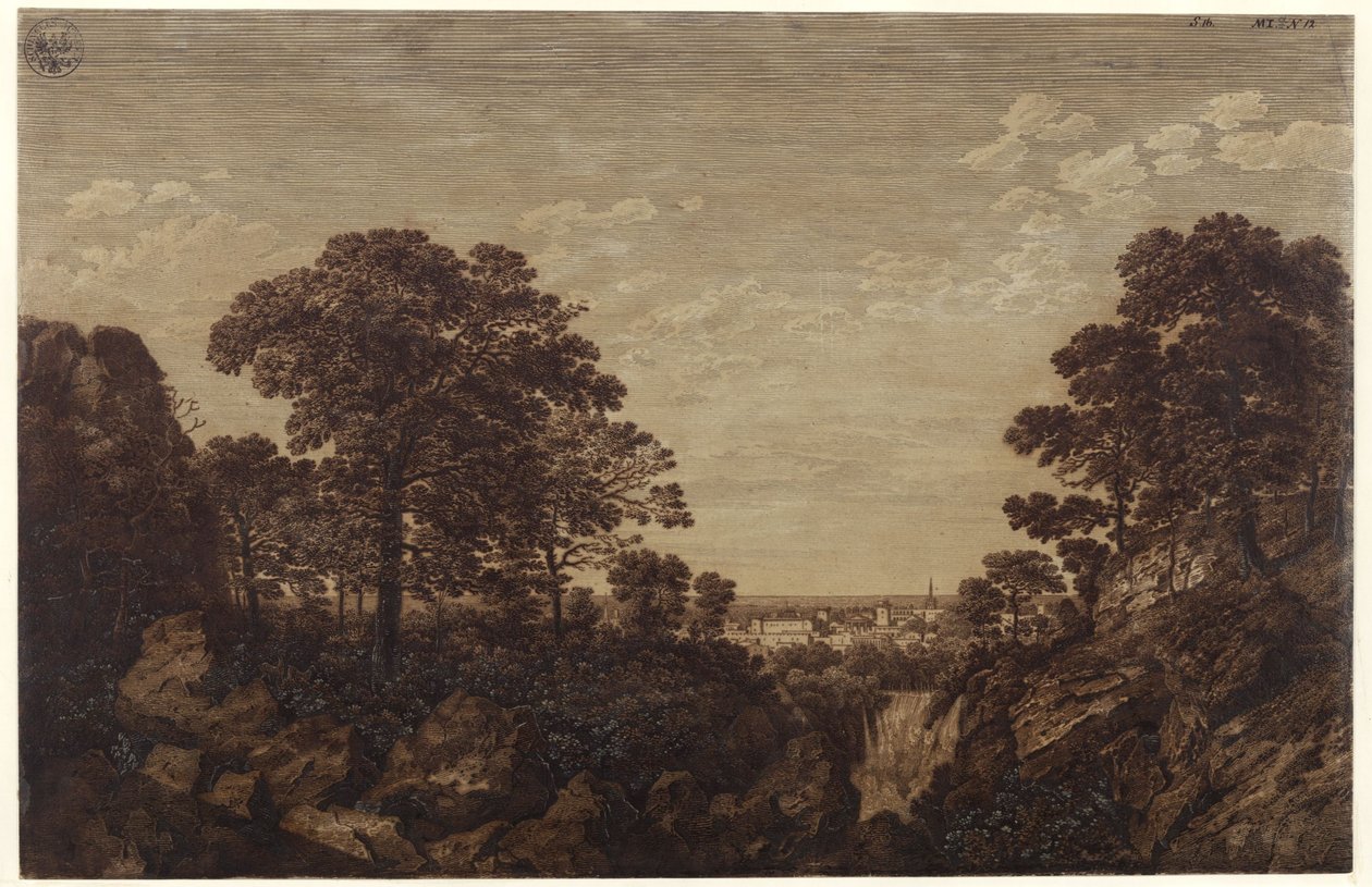 Landscape near Tivoli by Karl Friedrich Schinkel