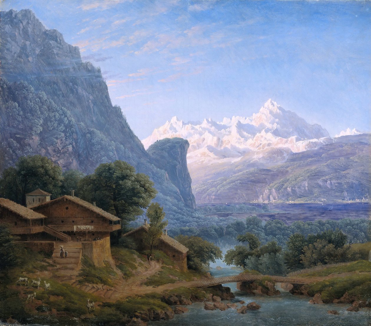 View of Mont Blanc by Karl Friedrich Schinkel