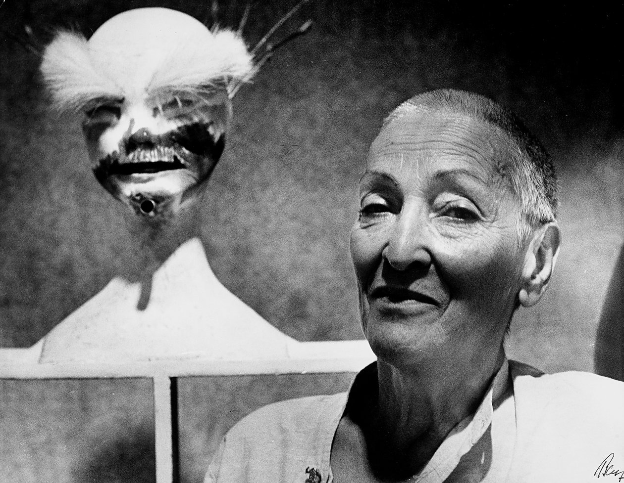 Portrait of the German painter and sculptor Meret Oppenheim by Karl Heinz Bast