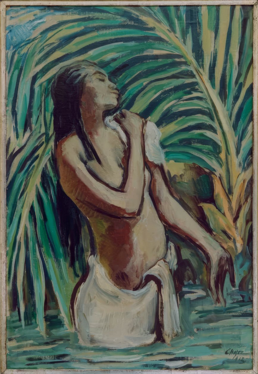 Bathing Indian Girl by Karl Hofer