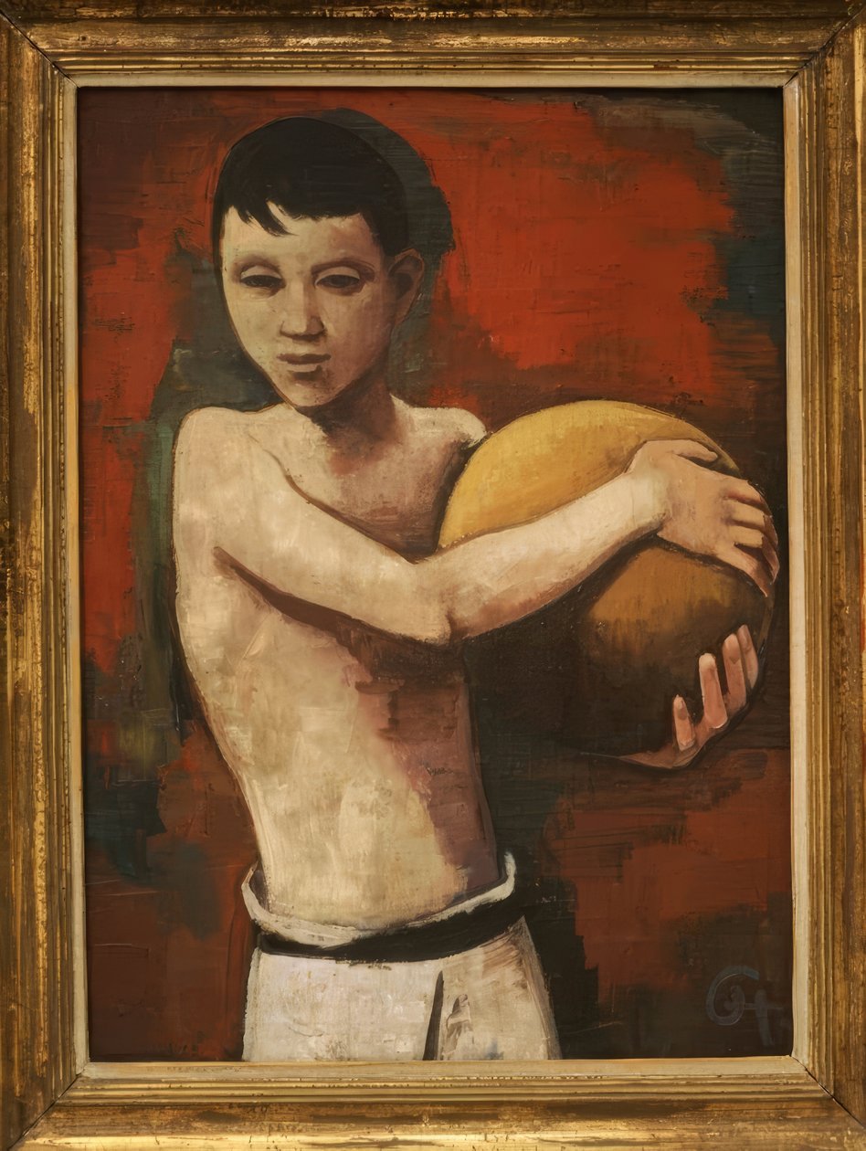 Boy with a Ball by Karl Hofer