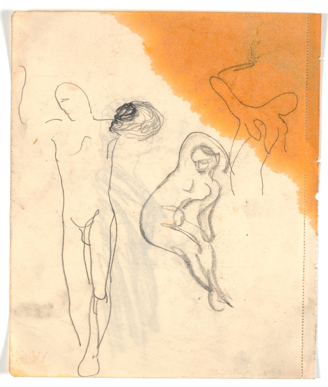 Three studies of nude figures by Karl Isakson