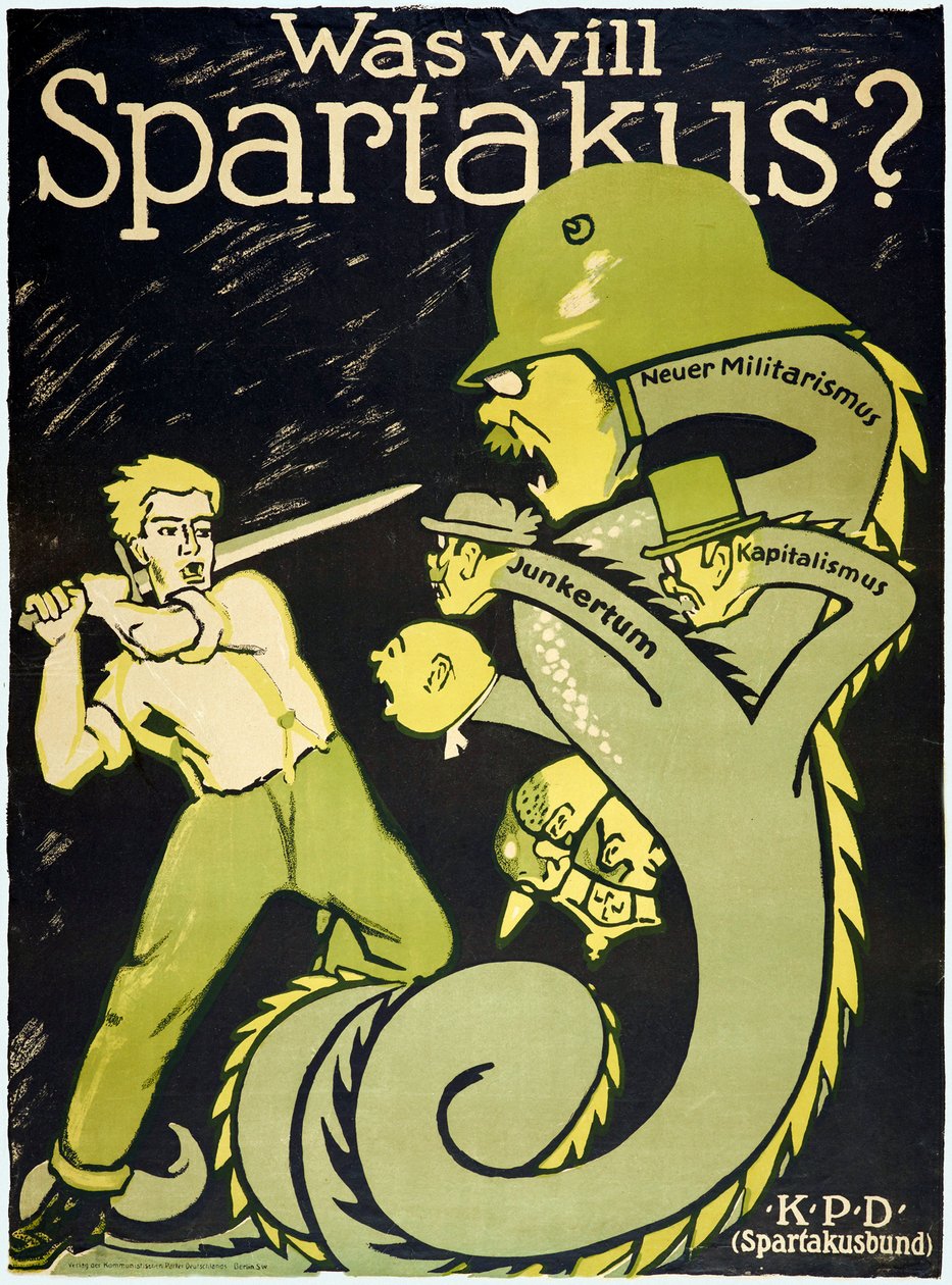 German Revolution 1918-1919 The Spartacus League by Karl Jakob Hirsch