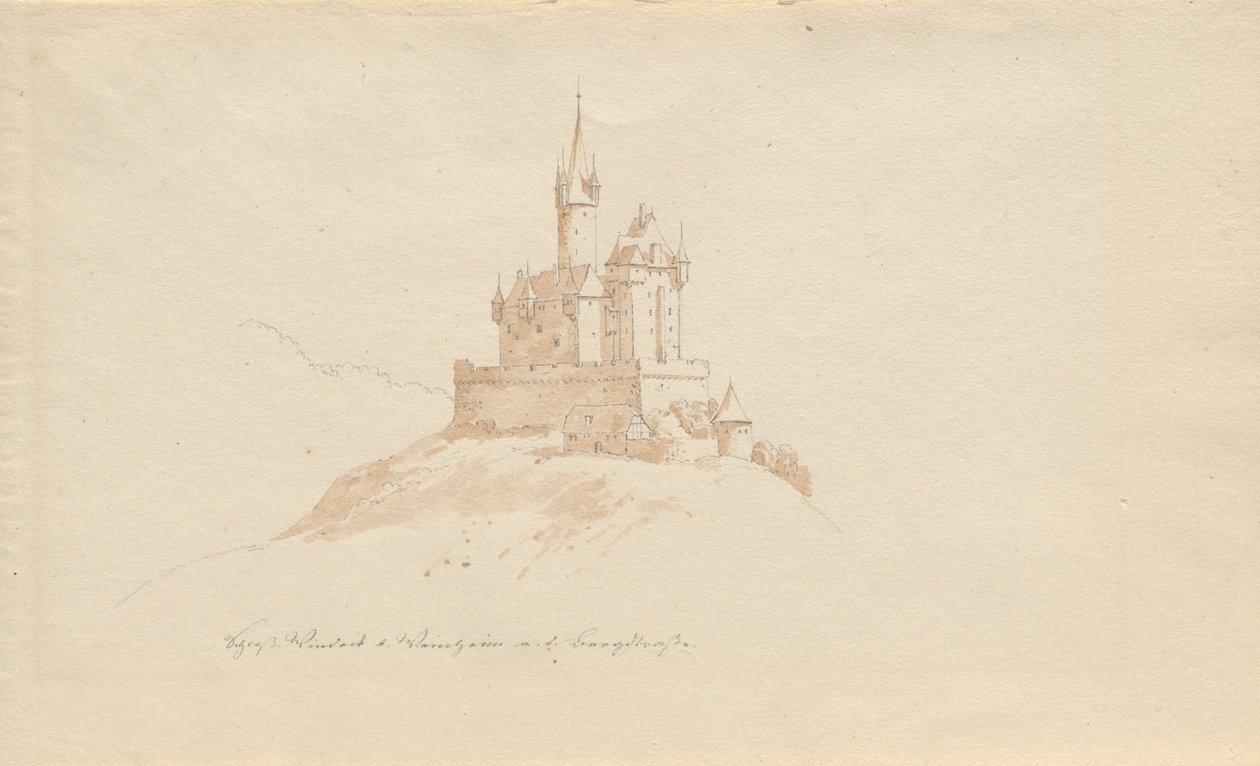 Schloss Windeck b. Weinhelm a. d. Bergstrasse by Karl Julius Von Leypold