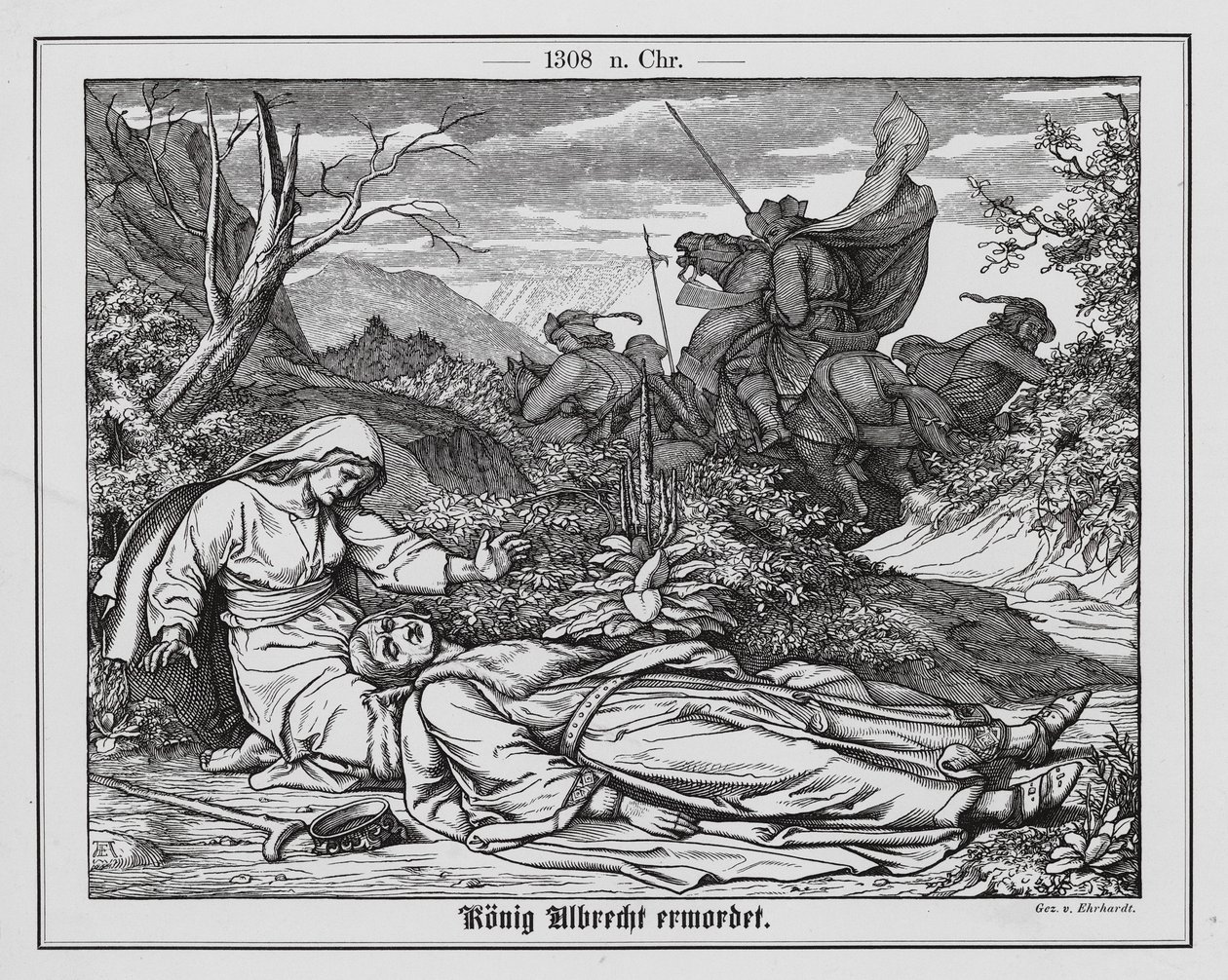Murder of King Albert I of Germany by Karl Ludwig Adolf Ehrhardt