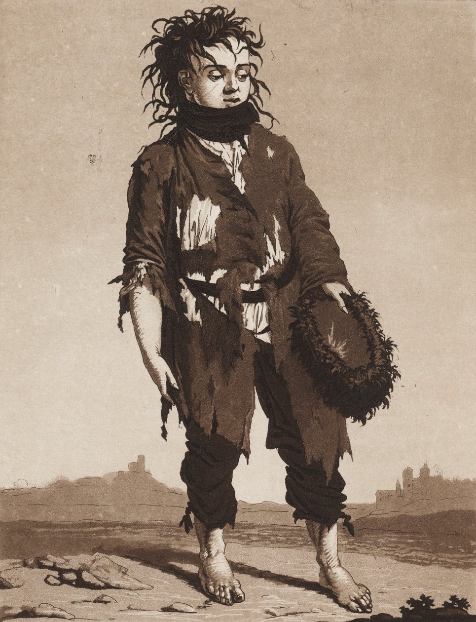 The Young Beggars, c. 1800 by Karl Ludwig Bernhard Buchhorn
