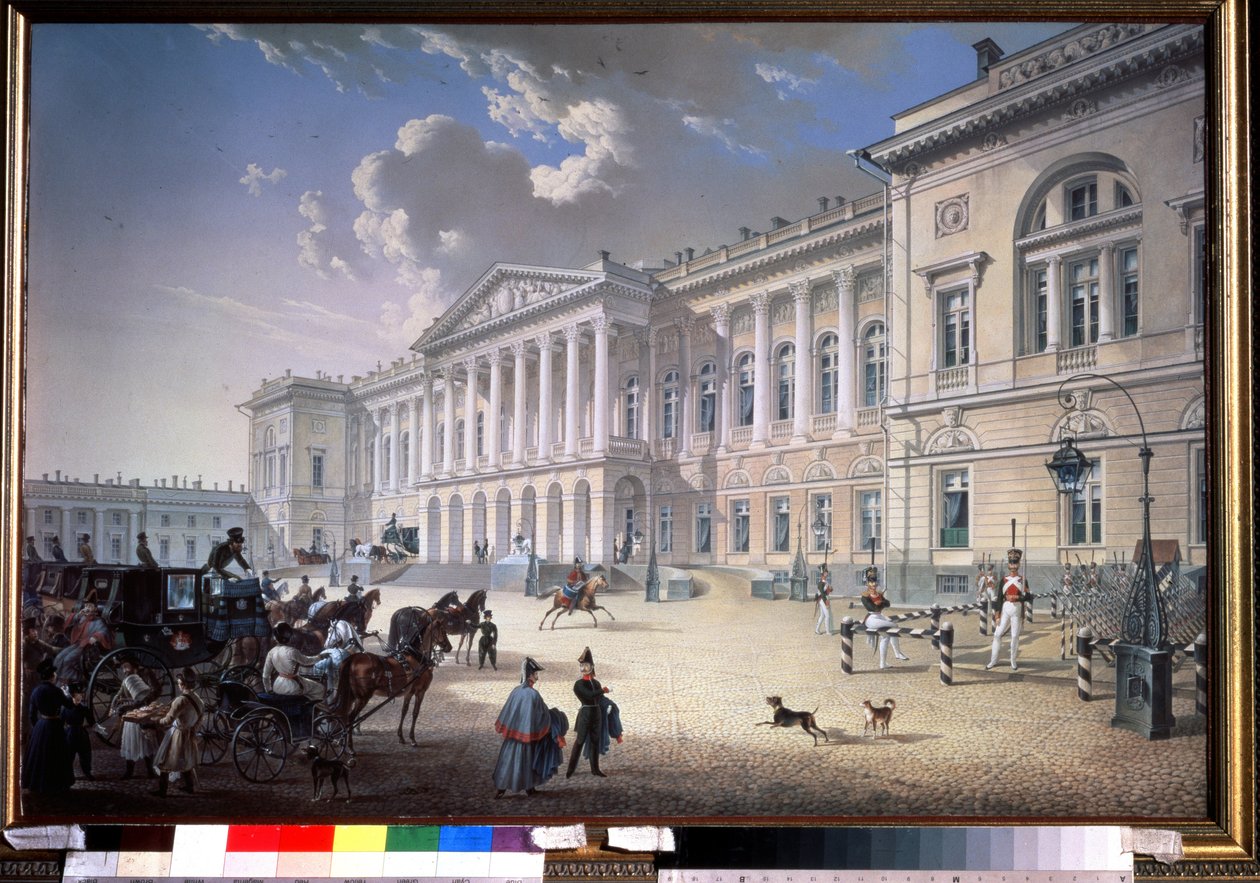 The Old Michel Palace in St Petersburg by Karl Pavlovich Beggrov