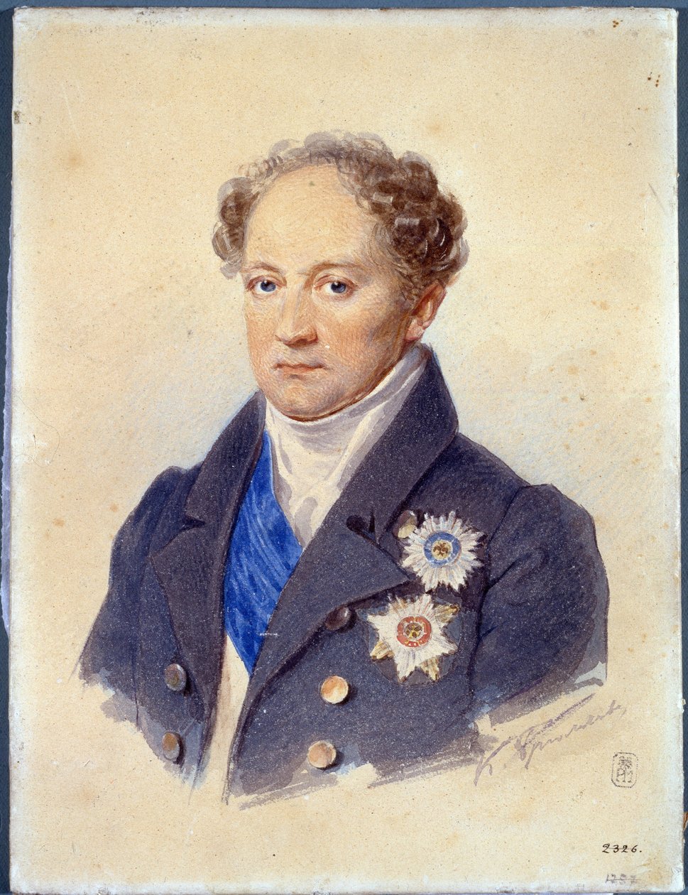 Portrait of Prince Alexander Nicolaievitch Golitsyn by Karl Pavlovich Bryullov