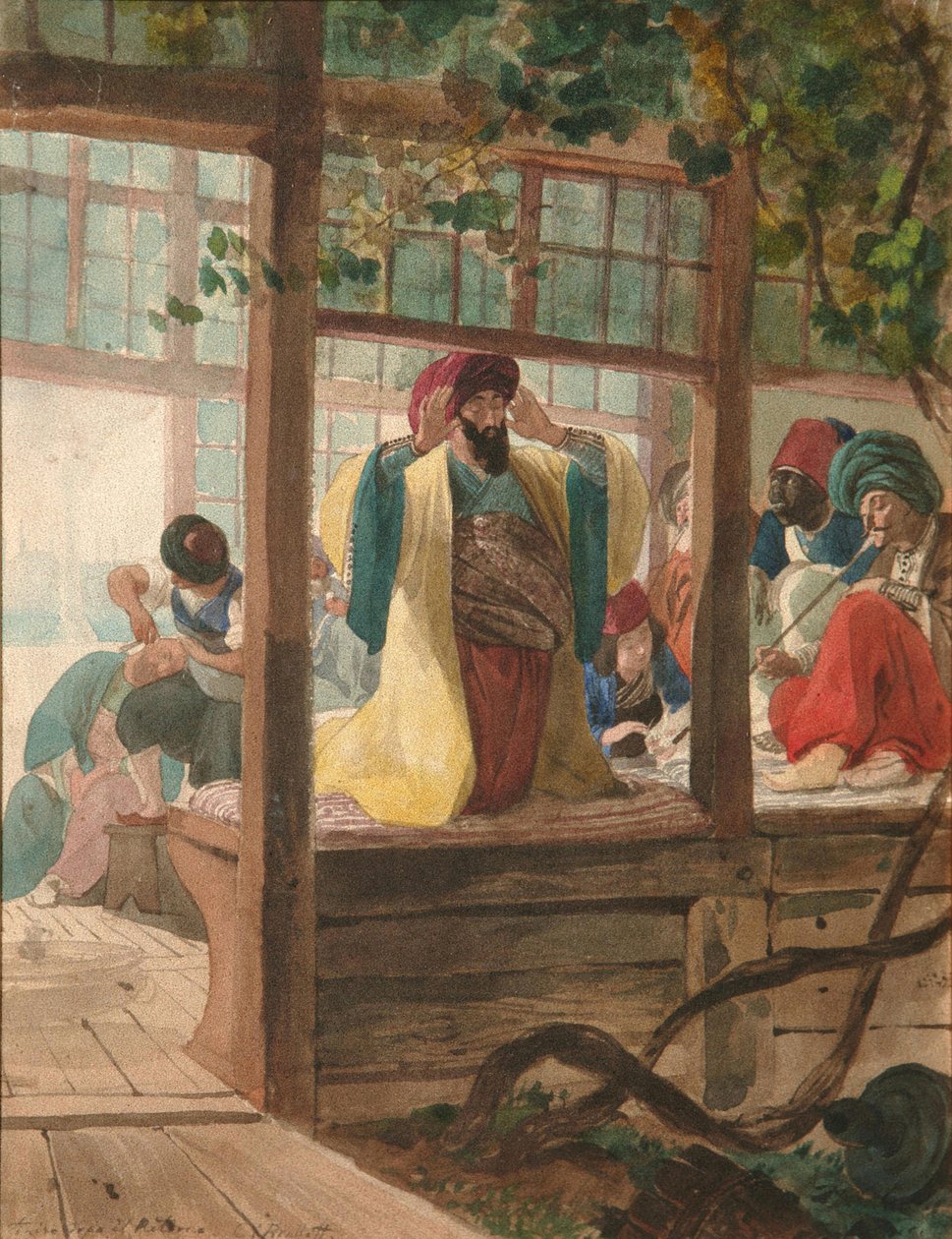 A Barber Shop by Karl Pavlovich Bryullov