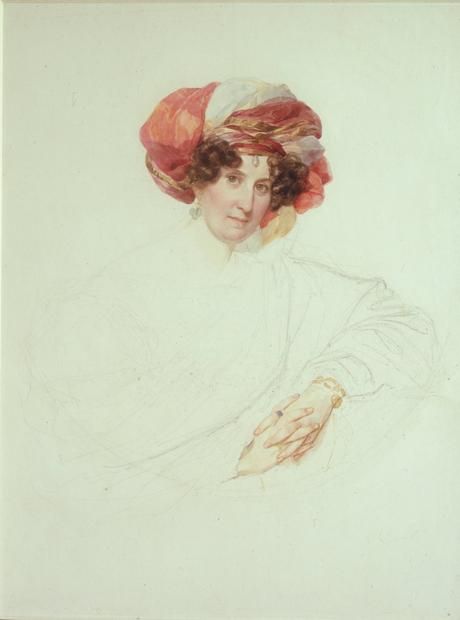 Woman in Turban. Portrait of Countess Maria Grigoryevna Razumovskaya by Karl Pavlovich Bryullov