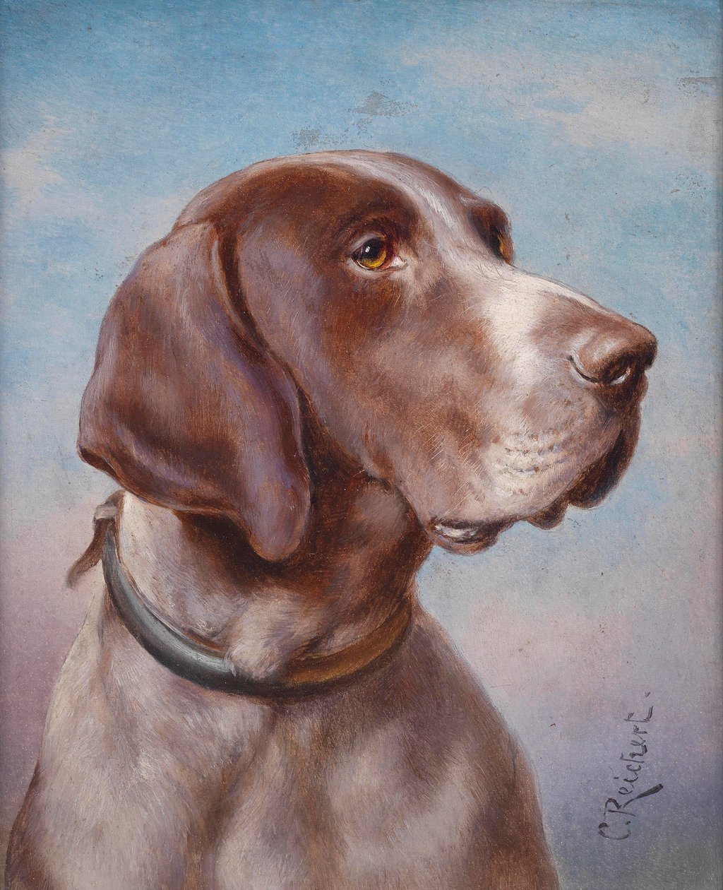 Dog Portrait by Karl Reichert