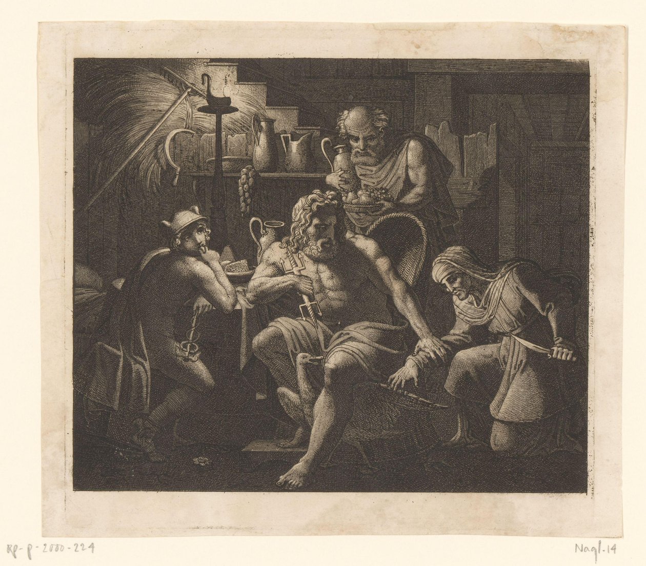 Jupiter and Mercury with Philemon and Baucis (Ideas) by Karl Russ