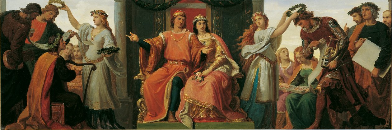 Leopold the Glorious as Patron of the Arts and Sciences by Karl von Blaas