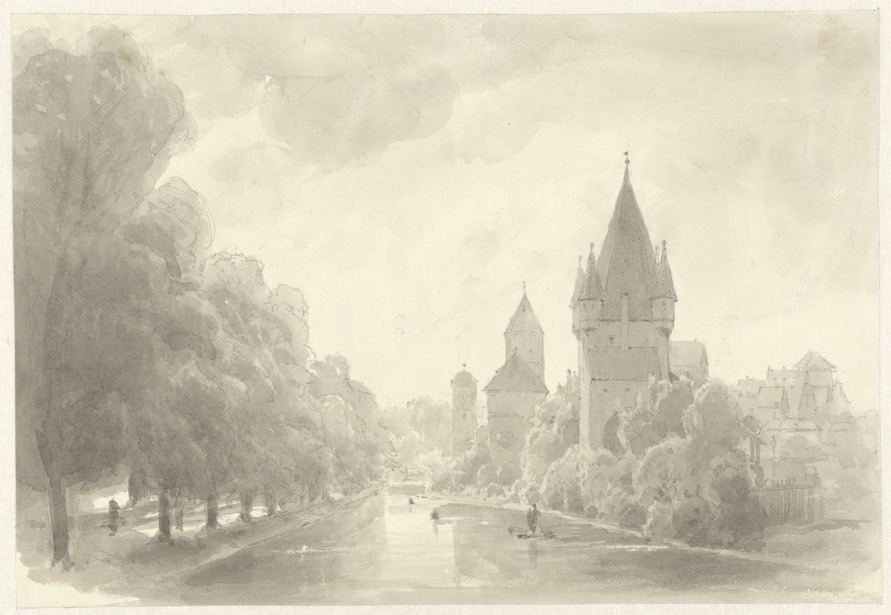 City Wall with Towers by Kasparus Karsen (possibly)