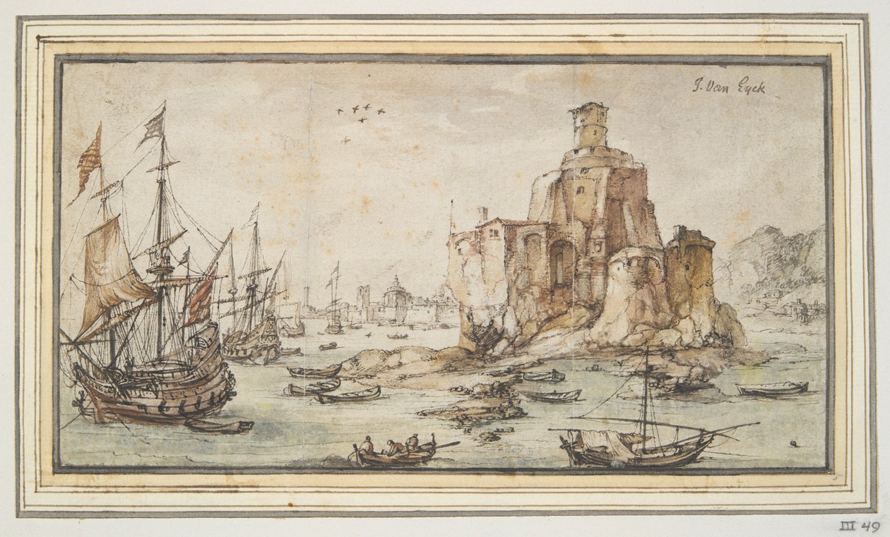 Harbor Scene by Kasper van Eyck