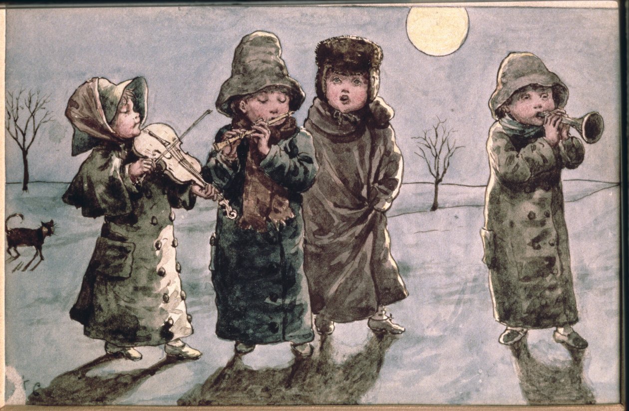 Christmas Caroling by Kate Greenaway