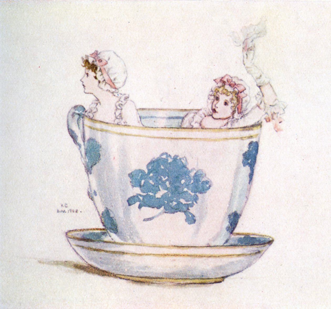 A calm in a tea-cup by Kate Greenaway