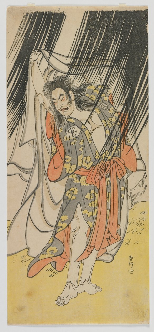 The Actor Onoe Matsusuke I as the Priest Shunkan by Katsukawa Shunko
