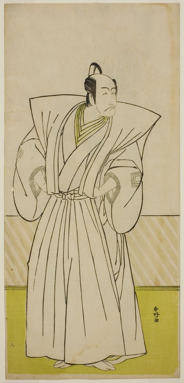 The Actor Ichikawa Danjuro V as Enya Hangan in the Play Kanadehon Chushin Nagori no Kura, Performed at the Nakamura Theater in the Ninth Month, 1780 by Katsukawa Shunkо̄