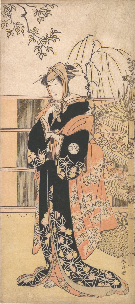 Kabuki Actor Segawa Kikunojo III in a Woman’s Role, ca. 1780s by Katsukawa Shunko