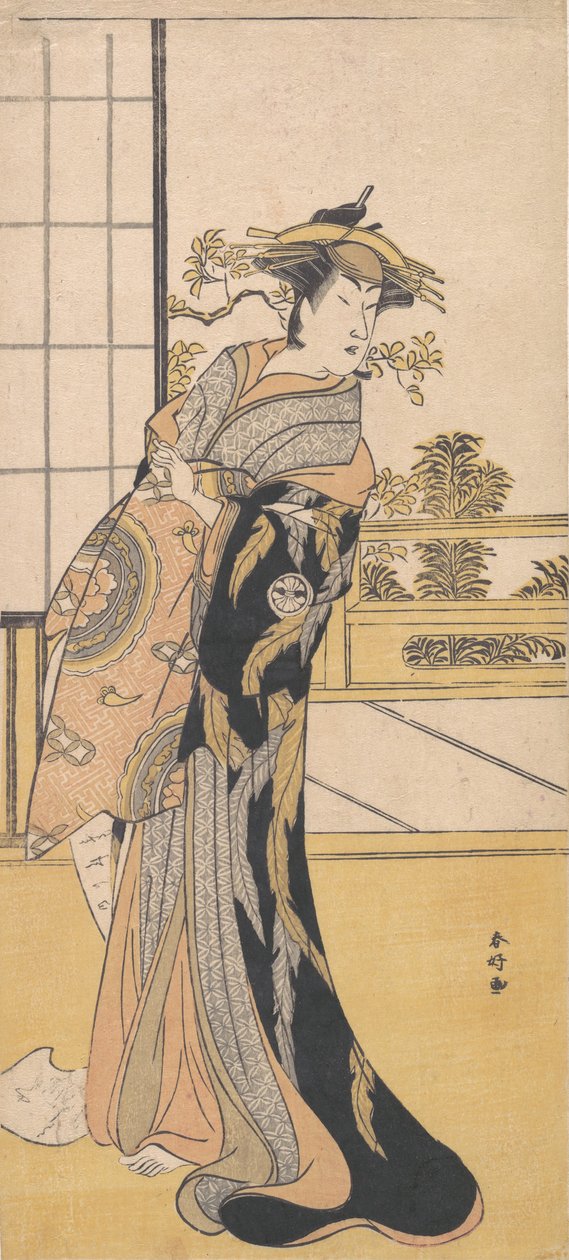 The Actor Segawa Kikunojo 3rd in a Female Role by Katsukawa Shunko